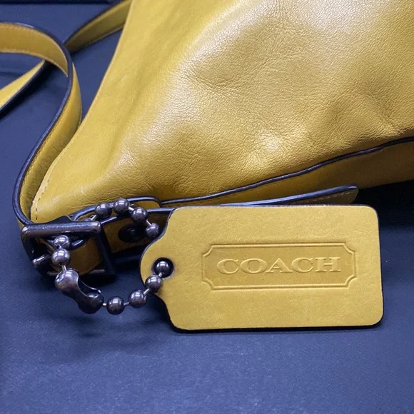Coach Duffle 16 Bucket Original Legacy Vintage Purse Bag Crossbody Leather Yello - Picture 4 of 6